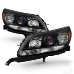 For 2013 2014 2015 Chevy Malibu Halogen Headlight W/ Projector Black Pair L+r. Fixed Price $156.90.