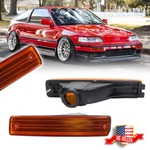 Oe-style Amber Lens Front Bumper Turn Signal Lights For 1990-1991 Honda Crx Cr-x. Fixed Price $24.99.