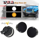 Amber/white Cob Led Turn Signal Parking Lights Smoked For 07-17 Jeep Wrangler Jk. Fixed Price $29.99.