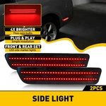 Smoke Lens Led Rear Bumper Side Marker Light Lamp Red For 2005-2009 Ford Mustang. Fixed Price $21.99.