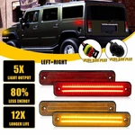 Amber Red For 2003-2009 Hummer H2 Front Rear Led Side Marker Light Indicator C. Fixed Price $52.99.