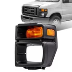 Headlight Trim Bezel W/ Parking Light Fit For 2008-2014 Ford E150 E250 E350 Left. Fixed Price $34.00.