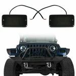 Hooke Road Pair Black Turn Signals W/ Amber Leds 12v Fits Jeep Wrangler Tj 97-06. Fixed Price $21.19.