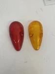 Vintage Reflect-o-lite 200 Teardrop Red Or Amber Clearance Light Lens. Fixed Price $6.00.