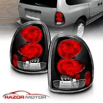 1996-2003 Fit Dodge Durango Caravan Town & Country Voyager Black Tail Lights Set. Fixed Price $77.76.