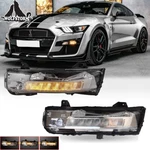 For 2018-2023 Ford Mustang Gt Led Drl Fog Lights Clear Bumper Turn Signal Lamps. Fixed Price $199.99.
