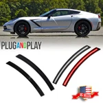 4pcs Smoked Led F&r White Red Side Marker Lights For Chevy Corvette C7 2014-2019. Fixed Price $49.99.