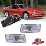 2x Clear Front Bumper Signal Lights For 90 91 92 93 94 95 96 Nissan 300zx Z Z32. Fixed Price $49.99.