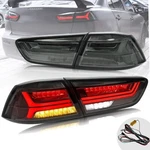 Customized Smoked Led Tail Lights With Sequential Turn Sig. For 08-17 Lancer. Fixed Price $169.99.