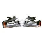 Black Lh /rh Halogen+led Headlights Reflector Type For 2015-17 Ford Expedition. Fixed Price $67.99.