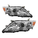 For 2010-2011 Toyota Camry Sedan Chrome Headlights Amber Lamps L+r. Fixed Price $64.99.