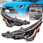 Pair For 2020 2021 2022 Toyota Corolla Se Xle Xse 3d Drl Led Projector Headlight. Fixed Price $180.00.