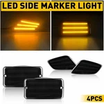 Smoked Led Front Bumper+fender Side Marker Signal Lights For 97-06 Jeep Wrangler. Fixed Price $54.14.