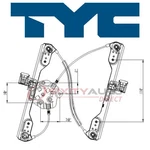 Tyc Front Left Power Window Motor & Regulator Assembly For 2006-2010 Dodge Xi. Fixed Price $99.02.
