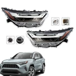 Pair Passenger & Driver Side Headlight For 2022 23 2024 Toyota Rav4 Led Headlamp. Fixed Price $211.02.