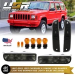 Smoke Lens 4pcs Front Corner + Bumper Signal Lights For 1997-2001 Cherokee Xj. Fixed Price $59.67.