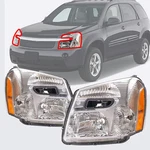 For 2005-2009 Chevy Equinox Headlights Halogen Clear Left Right Pair Chrome. Fixed Price $61.16.