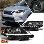 For 13-15 Lexus Rx350 Rx450h Oe Style Led Drl Projector Headlights Black/amber. Fixed Price $301.89.