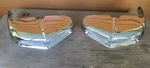 Very Nice 56 1956 Ford Re-chromed Parking Light Pair Nos Fender Extensions. Fixed Price $694.99.