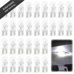 30 Pcs 194 Light Bulb, 1/4 Wedge Base 12v 5w Clear T10 Car Flat Foot. Fixed Price $9.96.