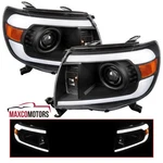 Black Projector Headlights Fits 2005-2011 Toyota Tacoma Led Tube Headlamps Lh+rh. Fixed Price $162.49.