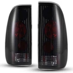 Black Tail Light Set With Smoke Lens Fits 1997-2003 Ford Fo2801117 Fo2800117. Fixed Price $65.91.