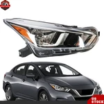 Passenger Side For 2020-2022 Nissan Versa Headlight Halogen Chrome Housing Clear. Fixed Price $66.48.
