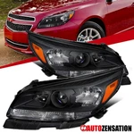 Projector Headlights Fit 2013-2015 Chevy Malibu Black Halogen Headlamps 13-15. Fixed Price $132.99.