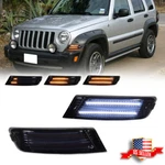 Smoke Front Bumper Switchback Led Paking Signal Light For 2005-2007 Jeep Liberty. Fixed Price $79.99.