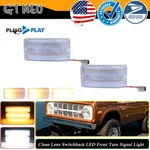 For 1969-1977 Ford Bronco Clear Switchback Led Drl Parking Turn Signal Lights 2x. Fixed Price $49.99.
