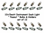 Vw Type 123 Peanut Dash Light Bulbs Holders 12 Pack N177222 German Flosser Hella. Fixed Price $38.00.
