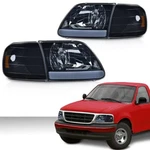 Fit For F150 Expedition 97-04 Smoke Led Tube Headlights & Corner Parking Lights. Fixed Price $87.61.