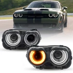 Pair Led Headlights Halogen Head Lamps Projector For 2015-2023 Dodge Challenger. Fixed Price $144.41.