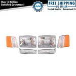 Headlights & Parking Corner Lights Left Right Kit Set For 97-98 Grand Cherokee. Fixed Price $89.62.