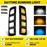 For Honda Civic 17-21 Led Drl Daytime Running Light Bumper Fog Lamp W/ Turn Epy. Fixed Price $65.99.