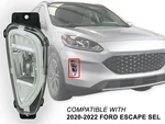 Fits Fog Lamp 2020 2021 2022 Ford Escape Sel Passenger Right Side Fo2593255. Fixed Price $64.28.