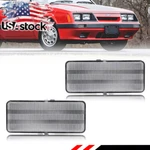2x Clear Lens Front Bumper Parking Turn Signal Lights For 1979-1986 Ford Mustang. Fixed Price $44.99.