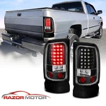 1994-2001 Fit Dodge Ram 1500/1994-2002 2500 3500 Black Led Brake Tail Lights. Fixed Price $87.99.