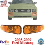 Front Turn Signal Lights Assembly Left & Right Side For 2005-2009 Ford Mustang. Fixed Price $63.88.