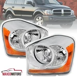 Headlights Fits 2004-2006 Dodge Durango Replacement Head Lamps Left+right 04-06. Fixed Price $115.49.