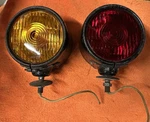 Old Vintage Yankee 918 Drum Turn Signals Lights Glass Lenses Truck Nos 2 Sided. Fixed Price $359.95.