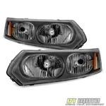 Black 2003-2007 Saturn Ion Sedan Factory Style Headlights Headlamps Aftermarket. Fixed Price $105.99.