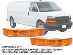 For Parking Signal Lamp 2003-2020 Chevy Express Gmc Savana Pair Passenger Driver. Fixed Price $76.54.
