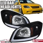 Black Fits 2005-2010 Chevy Cobalt 07-09 Pontiac G5 Drl Led Headlights Left+right. Fixed Price $139.49.