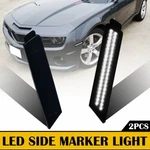 Smoked Lens White Led Front Bumper Side Marker Lights For 2010-2015 Chevy Camaro. Fixed Price $20.89.