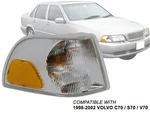 Fits Turn Signal Light 1998 - 2002 Volvo C70 S70 V70 Passenger Side Vo2521101. Fixed Price $25.56.
