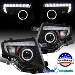 Fits 2007-2010 Ford 07-10 Edge Black Halo Projector Headlights Led Strip Lights. Fixed Price $247.98.