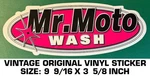 Mr. Moto Wash - Vintage Original Vinyl Decal Sticker Motorcycles. Fixed Price $9.50.