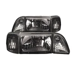 Headlights 12 Pcs Set Euro Smoke Lens W/amber Reflector Fits Ford Mustang 87-93. Fixed Price $202.86.