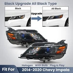 Upgrade Halogen Headlights For 2014-2020 Chevy Impala All Black Projector Pair. Fixed Price $148.99.